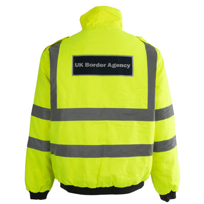 British Hi-Vis Border Patrol Safety Jacket | Lined [8 Jackets/Unit, , large